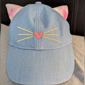 J. Crew Light Blue Denim Cat Ears Hat